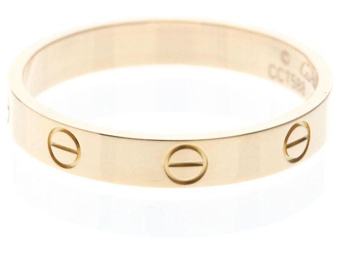 Anello Cartier Mini Love Band in oro rosa - vista 2