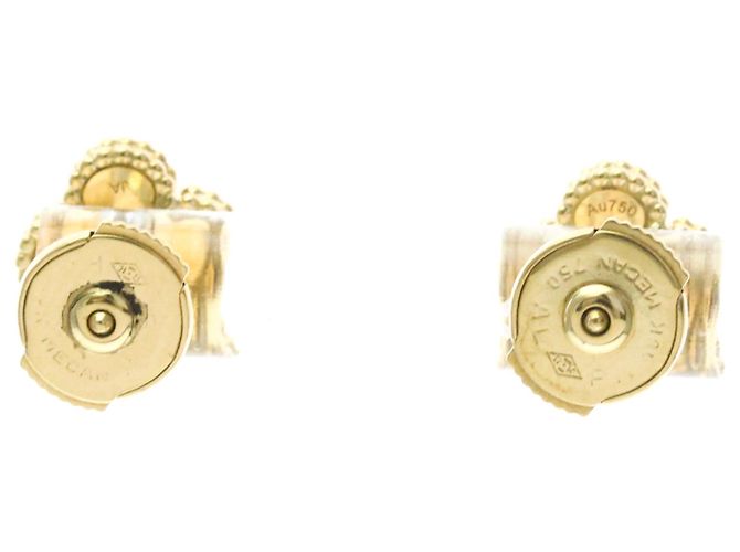 Van Cleef & Arpels Sweet Alhambra Onyx Gold Ohrstecker - Ansicht 2