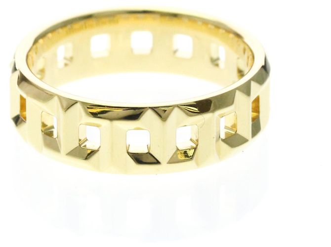 Autre Marque Anello Tiffany T True Wide in oro giallo - vista 2