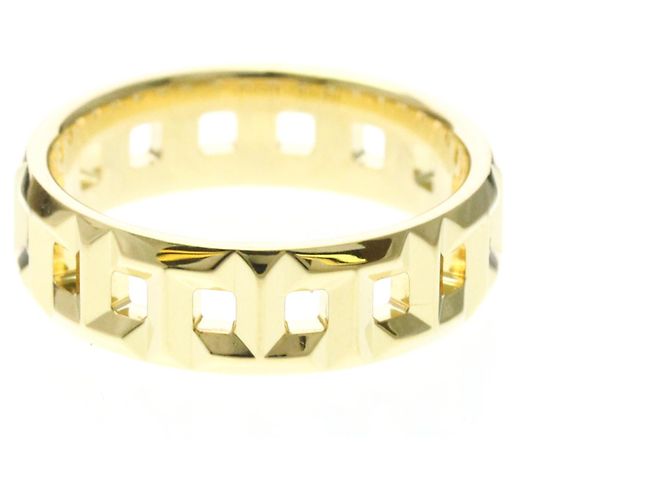 Autre Marque Anello Tiffany T True Wide in oro giallo - vista 3