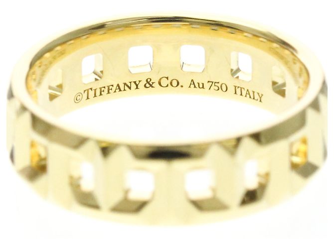 Autre Marque Anello Tiffany T True Wide in oro giallo - vista 5
