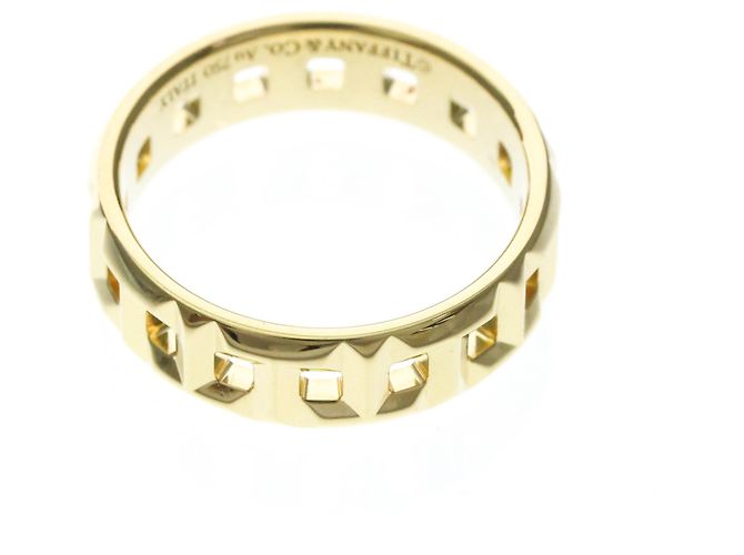 Autre Marque Anello Tiffany T True Wide in oro giallo - vista 9