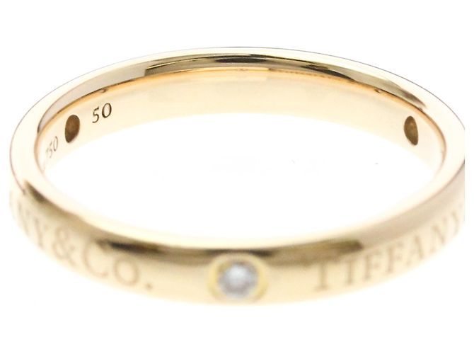 Autre Marque Tiffany Flat Band Ring mit 3 Diamanten in Roségold (18K) - Ansicht 6