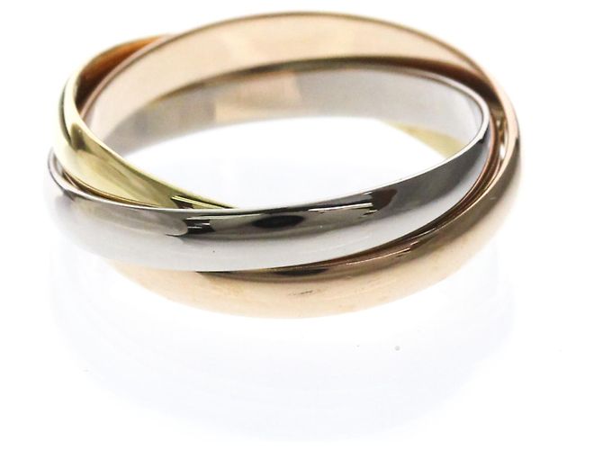 Cartier Trinity Ring aus Weiß-, Gelb- und Roségold - Ansicht 3