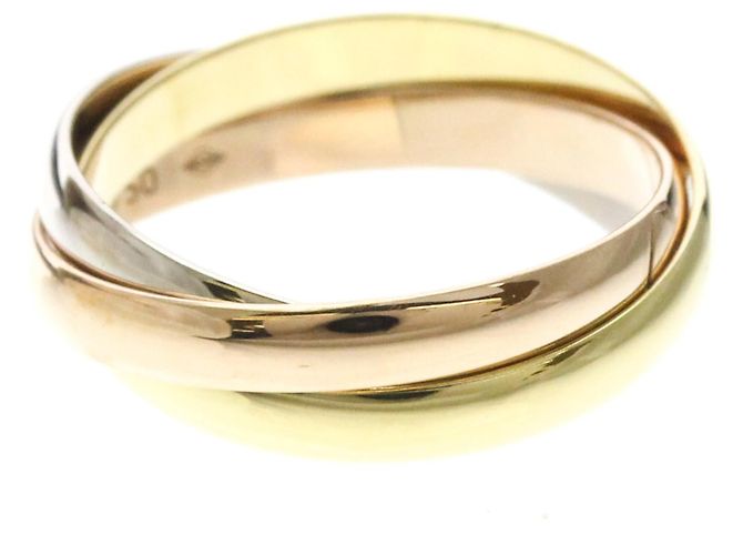 Cartier Trinity Ring aus Weiß-, Gelb- und Roségold - Ansicht 4
