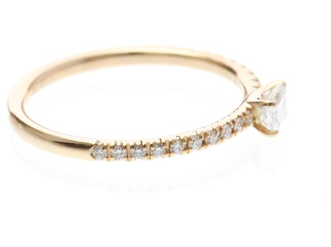Anello Cartier Etincelle con diamanti in oro rosa - vista 4