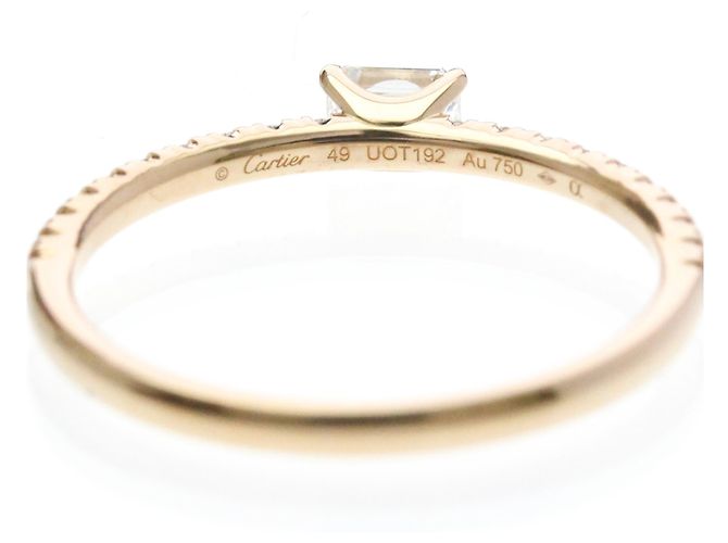 Anello Cartier Etincelle con diamanti in oro rosa - vista 7