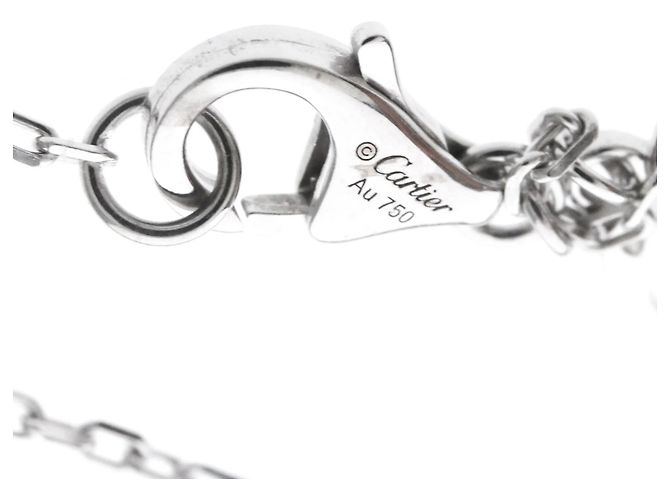 Collana a catena Cartier in oro bianco 18K - vista 3