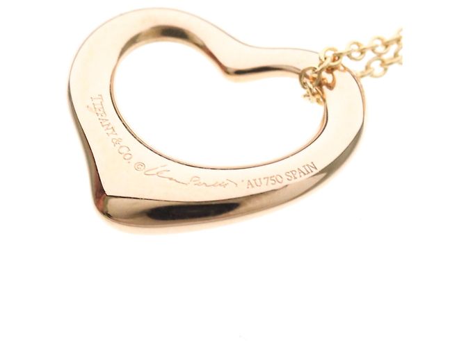 Autre Marque Collar Tiffany Open Heart en oro rosa - vista 7