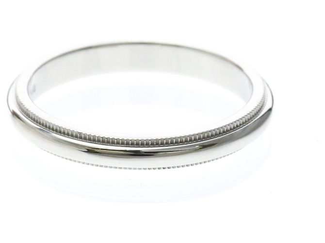 Autre Marque Tiffany Milgrain Band Ring aus Platin - Ansicht 4