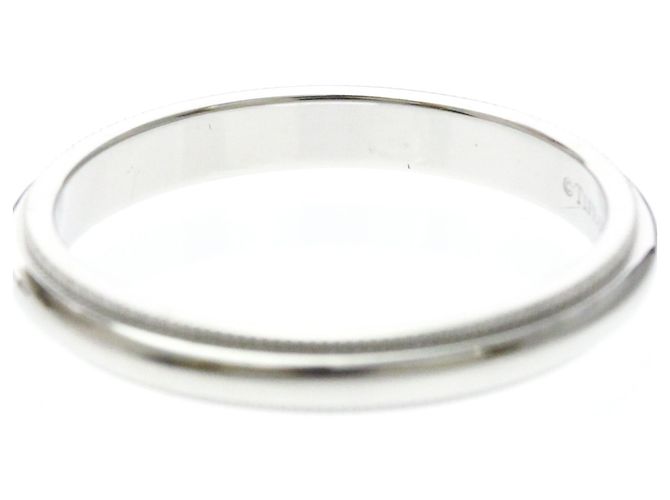 Autre Marque Tiffany Milgrain Band Ring aus Platin - Ansicht 6