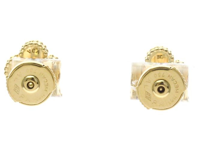 Van Cleef & Arpels Sweet Alhambra Onyx Gelbgold Ohrstecker - Ansicht 2