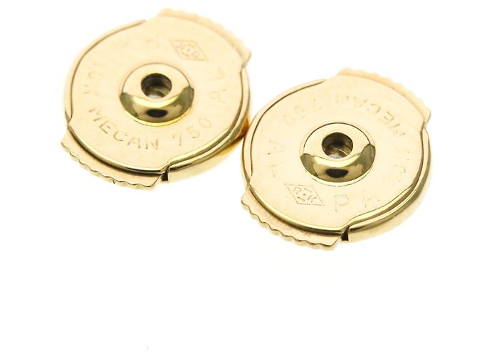 Van Cleef & Arpels Sweet Alhambra Onyx Gelbgold Ohrstecker - Ansicht 9