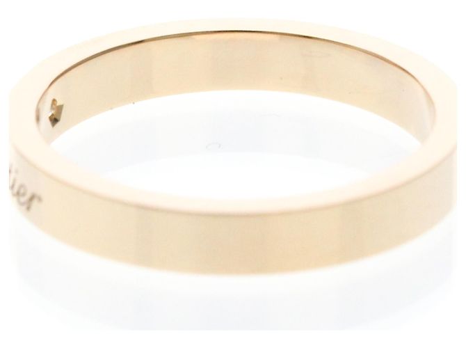 Anillo de bodas C de Cartier en oro rosa - vista 6