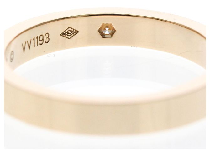 Anillo de bodas C de Cartier en oro rosa - vista 8