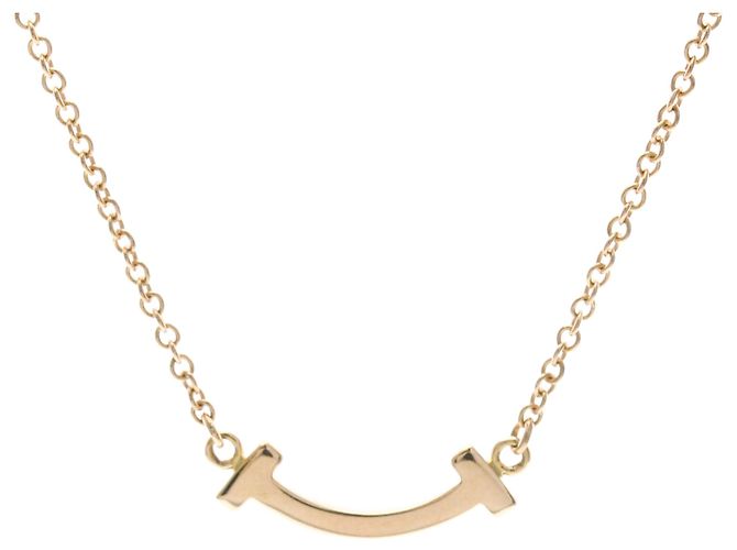 Autre Marque Colar Tiffany T Smile Micro Size em ouro rosa - vista 2