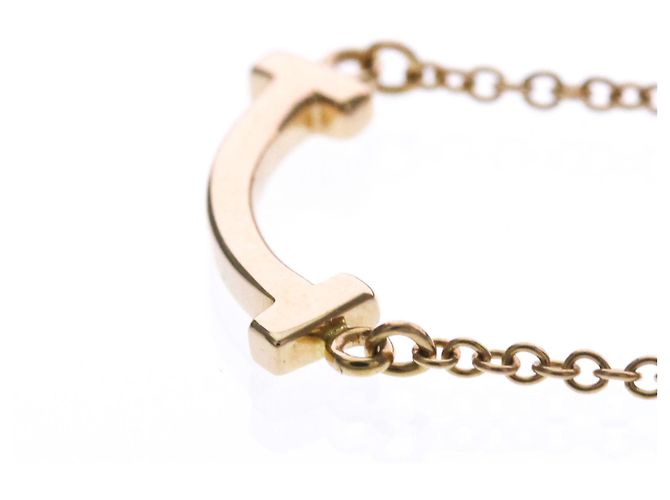 Autre Marque Colar Tiffany T Smile Micro Size em ouro rosa - vista 3
