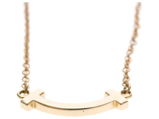 Autre Marque Colar Tiffany T Smile Micro Size em ouro rosa - vista 4
