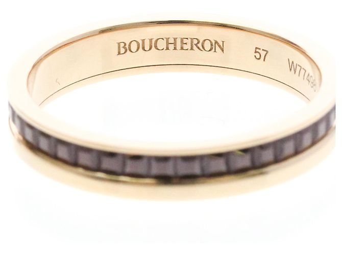 Anillo Alianza Boucheron Quatre Classic Oro Rosa 18K - vista 5