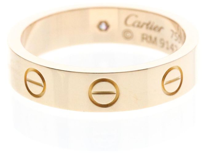 Anello Cartier Mini Love con Diamante in Oro Rosa - vista 3