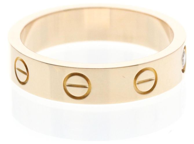 Anello Cartier Mini Love con Diamante in Oro Rosa - vista 4