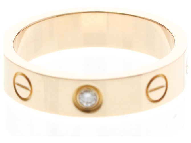 Anello Cartier Mini Love con Diamante in Oro Rosa - vista 5