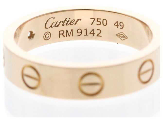 Anello Cartier Mini Love con Diamante in Oro Rosa - vista 6