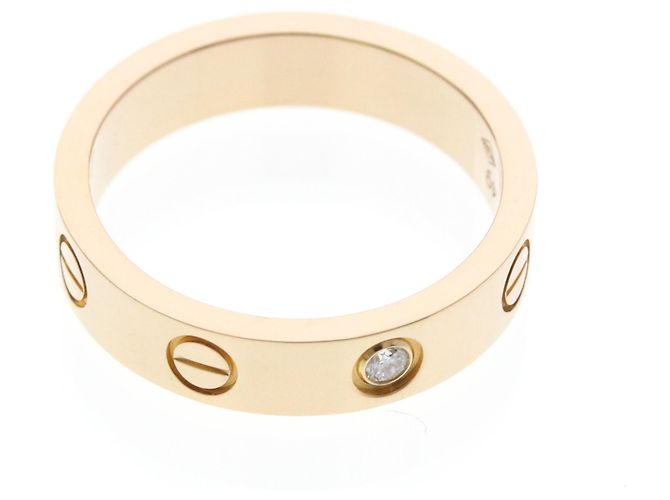 Anello Cartier Mini Love con Diamante in Oro Rosa - vista 9