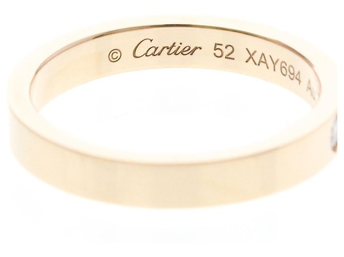 Alianza C de Cartier en oro rosa - vista 7