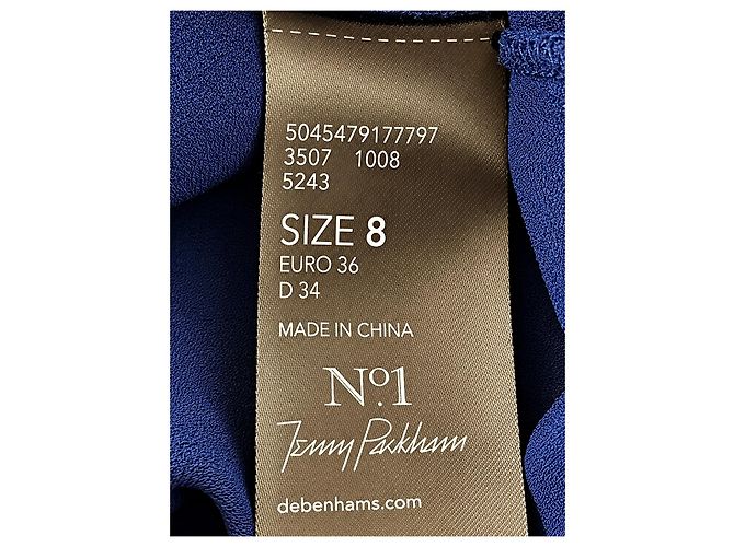 Tuta Jenny Packham in viscosa blu navy - vista 5