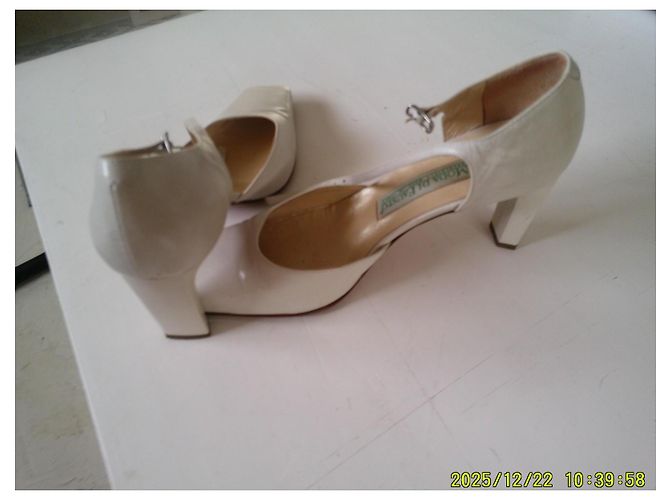 Autre Marque Moda di Fausto weiße Leder-Pumps - Ansicht 5