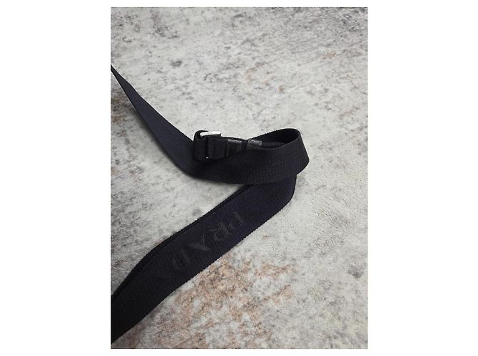 Borsa a tracolla Prada Milano in nylon nero - vista 6