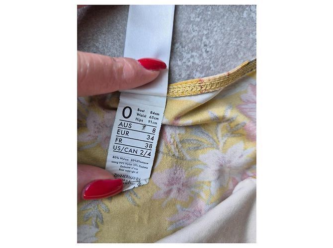 Zimmermann Bañador de dos piezas de ganchillo y estampado floral - vista 4