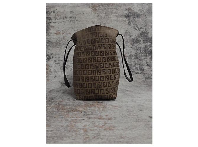 Borsa a mano Fendi Roll Bag in tela monogram - vista 3