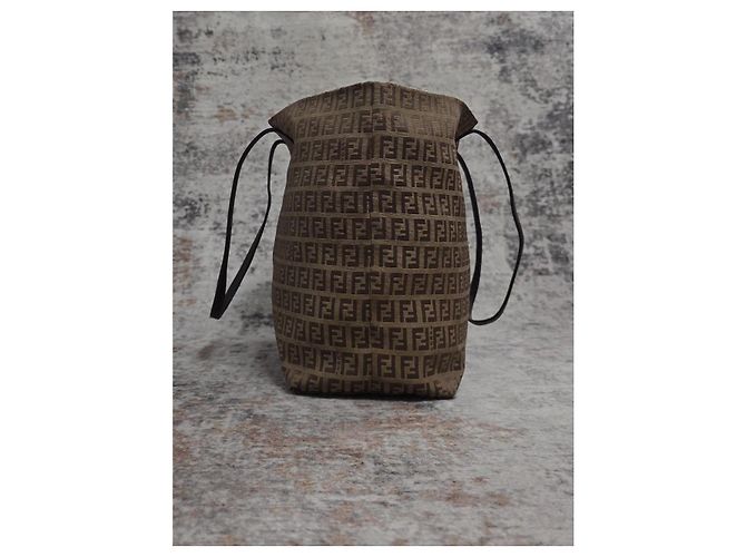 Borsa a mano Fendi Roll Bag in tela monogram - vista 4