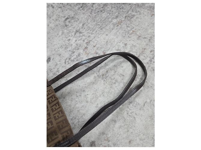 Borsa a mano Fendi Roll Bag in tela monogram - vista 5