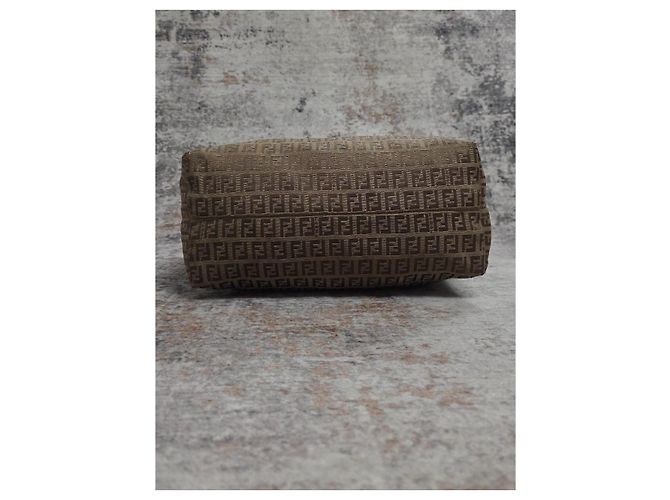Borsa a mano Fendi Roll Bag in tela monogram - vista 6