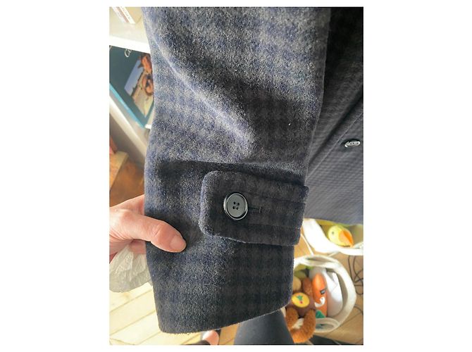 Courreges Courrèges Men's long checkered coat - view 5