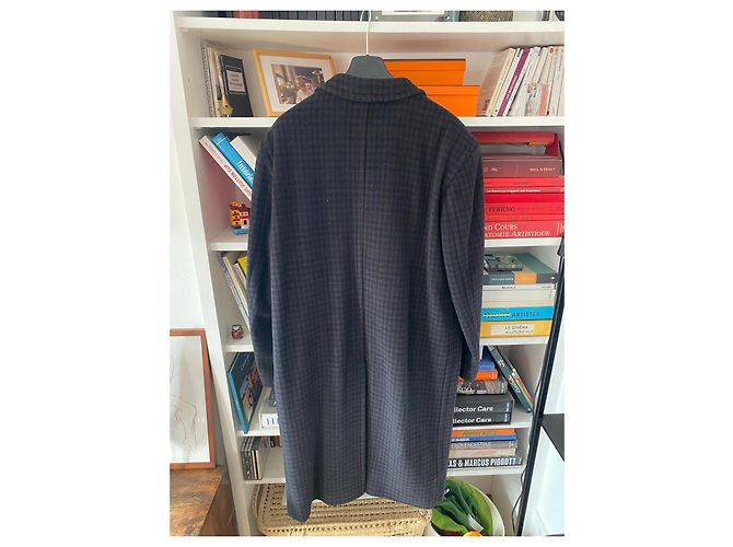 Courreges Courrèges Men's long checkered coat - view 6
