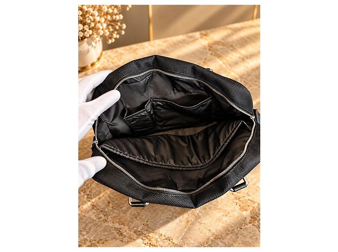 Louis Vuitton Keepall Bandoulière 55 Monogram Eclipse Black - view 5