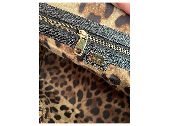 Dolce & Gabbana Miss Escape Shopper aus schwarzem Leder - Ansicht 11