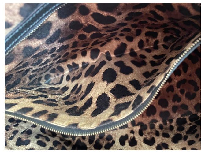 Dolce & Gabbana Miss Escape Shopper aus schwarzem Leder - Ansicht 12