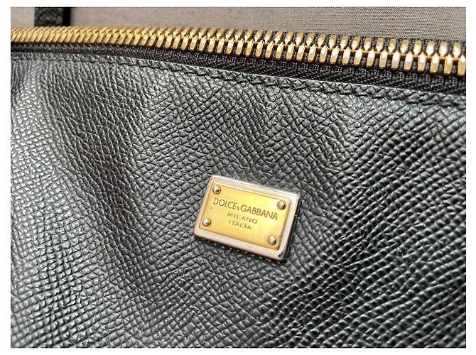 Dolce & Gabbana Miss Escape Shopper aus schwarzem Leder - Ansicht 3