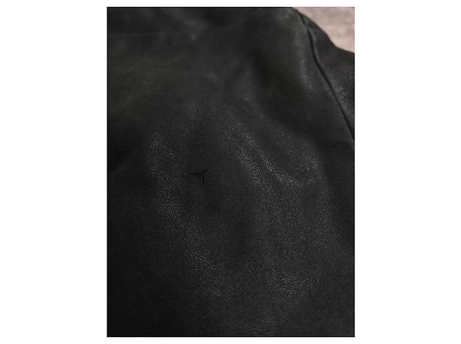 Ann Demeulemeester Black Leather Tote Duffle Bag - view 11