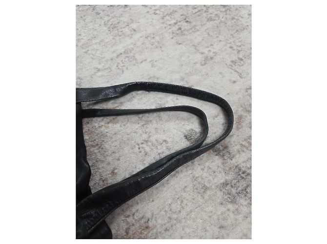 Ann Demeulemeester Black Leather Tote Duffle Bag - view 12