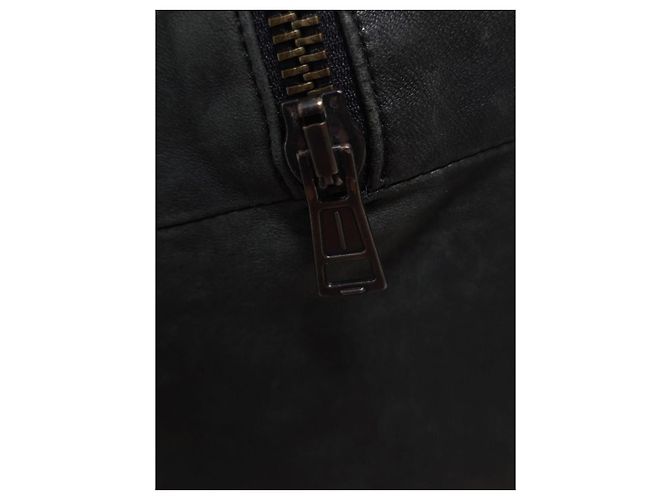 Ann Demeulemeester Black Leather Tote Duffle Bag - view 7