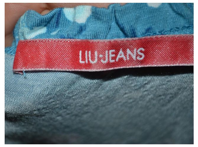 Liu.Jo Liu Jo Jeans Abito Mini Floreale Blu Cotone - vista 5