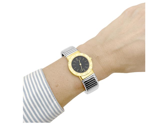 Relógio Bulgari, "Bulgari-Bulgari", modelo "BB 26", ouro e aço. - vista 5