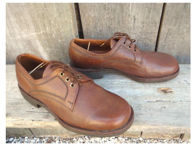 Scarpe Derby Paraboot in pelle marrone - vista 2
