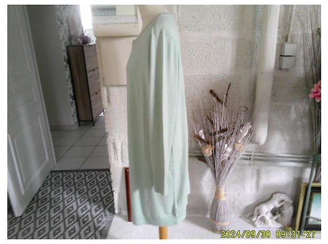 Autre Marque Vestido de malha Bristol verde pálido - vista 4